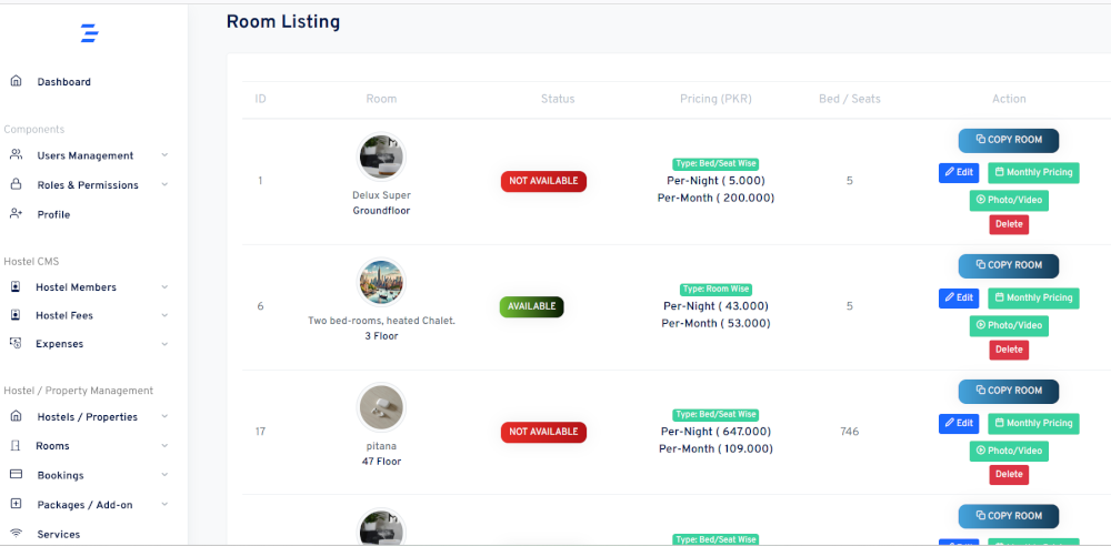 Hostel Management Software in Pakistan, India, Afghanistan